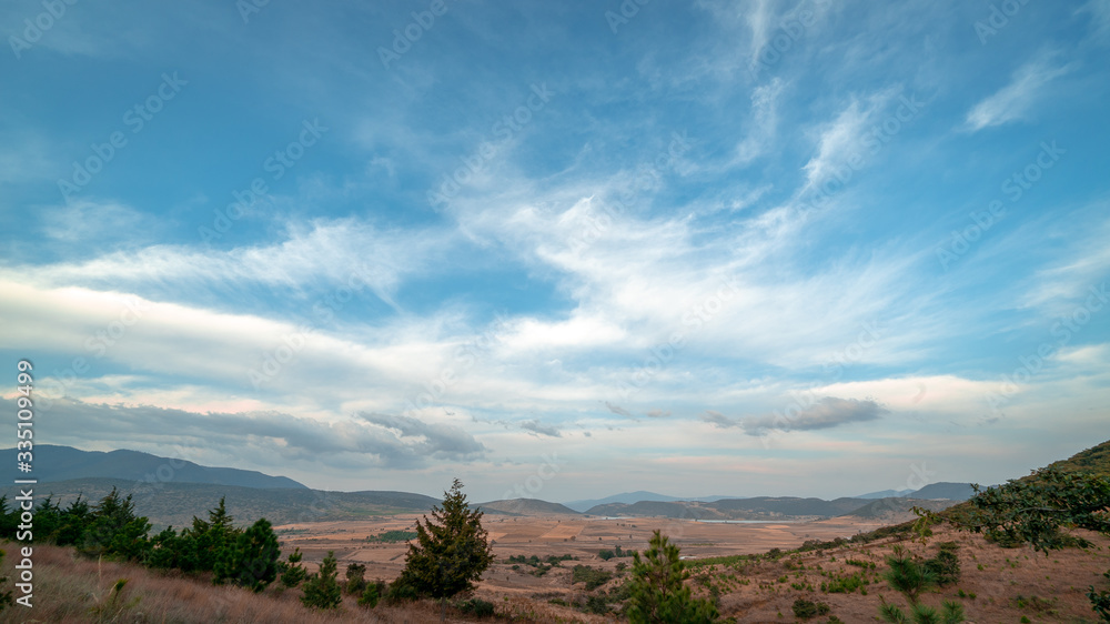 landscape with clouds