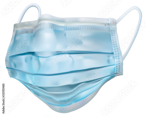 Medical protective mask to cover face