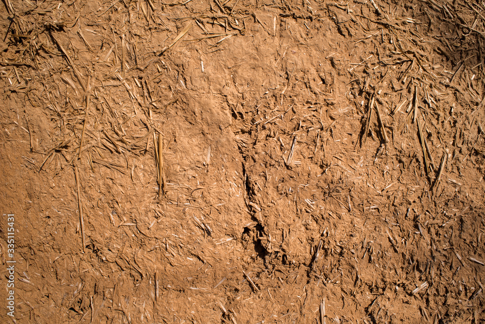 Clay wall texture and straw plan Clay wall texture and straw plan