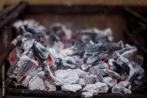 charcoal on the grill