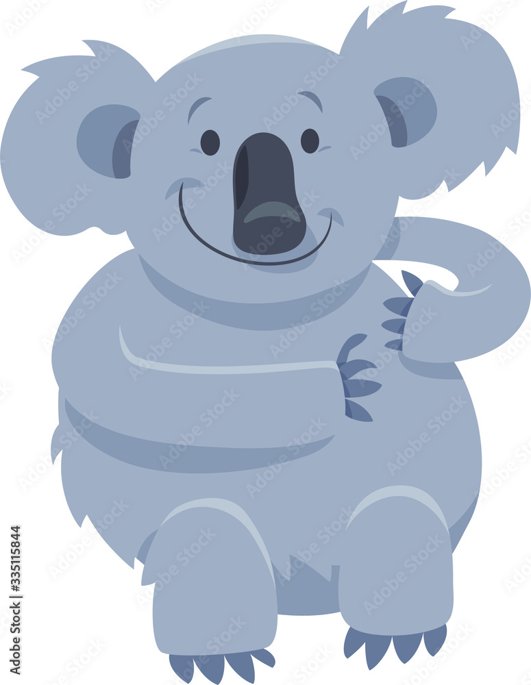 Fototapeta premium Illustration of koala, with white background vector