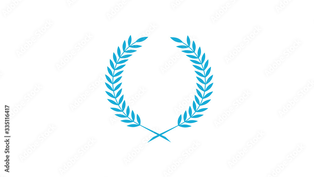 Amazing wreath icon on white background, Organic wheat, bread agriculture and natural eat Amazing wreath icon on white background, Organic wheat, bread agriculture and natural eat
