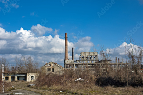 Devastated factory