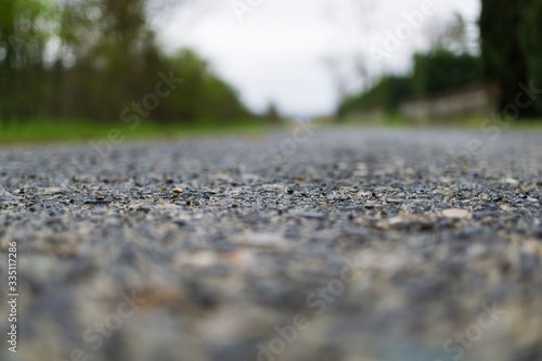 Dettaglio asfalto bagnato