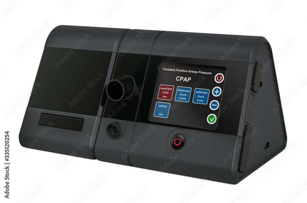 Obraz premium CPAP Machine, continuous positive airway pressure. 3D rendering