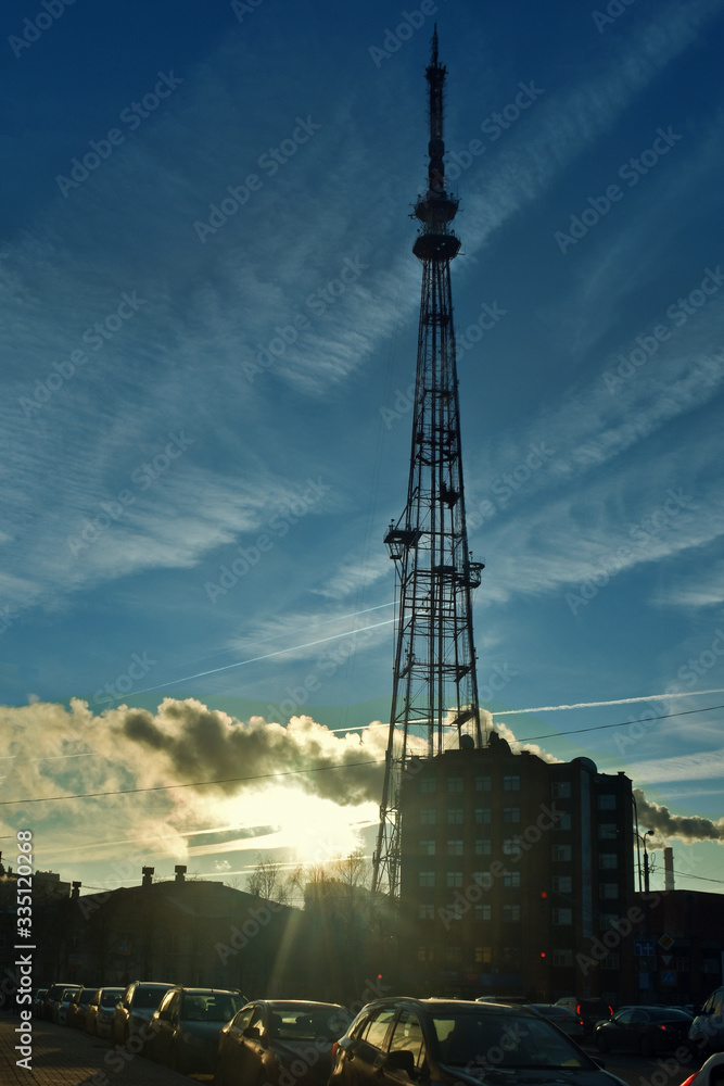 TV tower at dawn