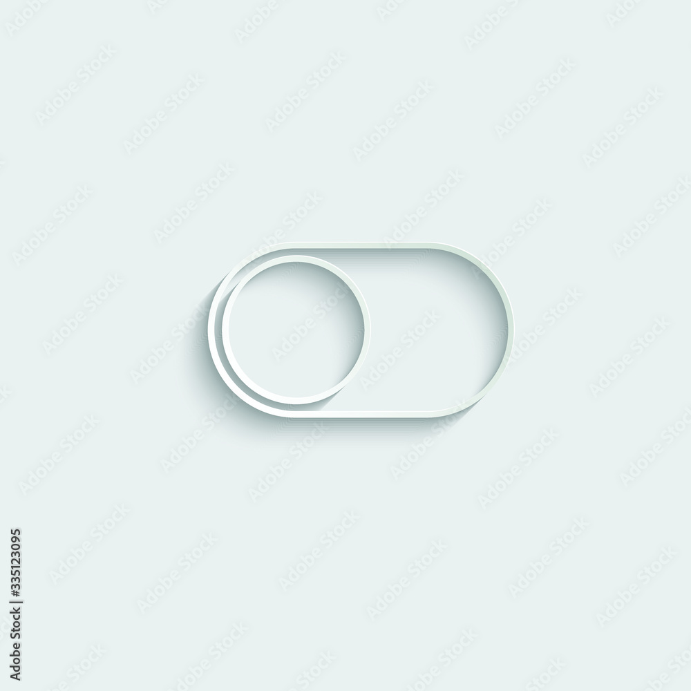 paper On/Off switch icon. turn sign vector paper On/Off switch icon. turn sign vector
