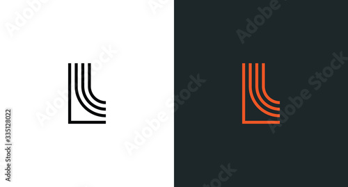 L logo template vector concept