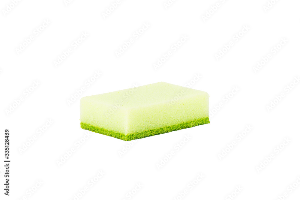 Kitchen sponge isolated on a white background. Kitchen sponge isolated on a white background.