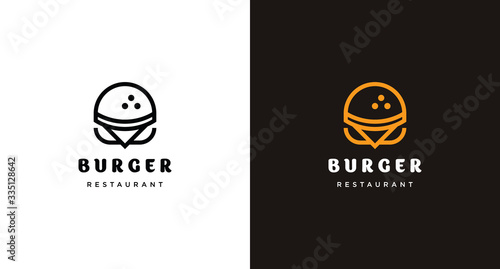 Burger logo template vector concept