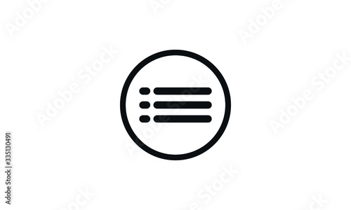Hamburger Menu Icon - Vector illustration