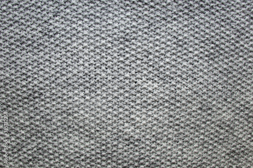 Abstract monochrome grey knitted texture