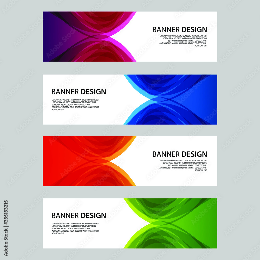 Fototapeta premium Vector Abstract banner web template