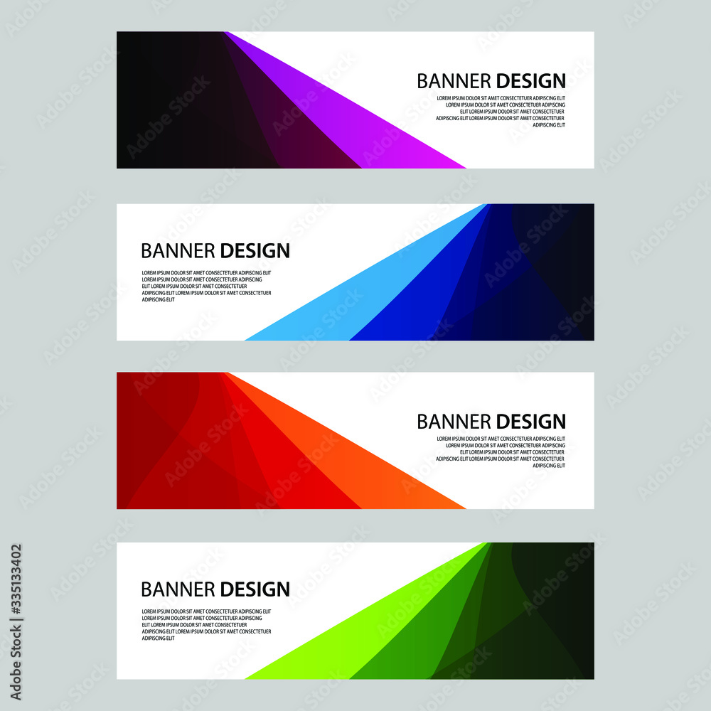 Fototapeta premium Vector Abstract banner web template