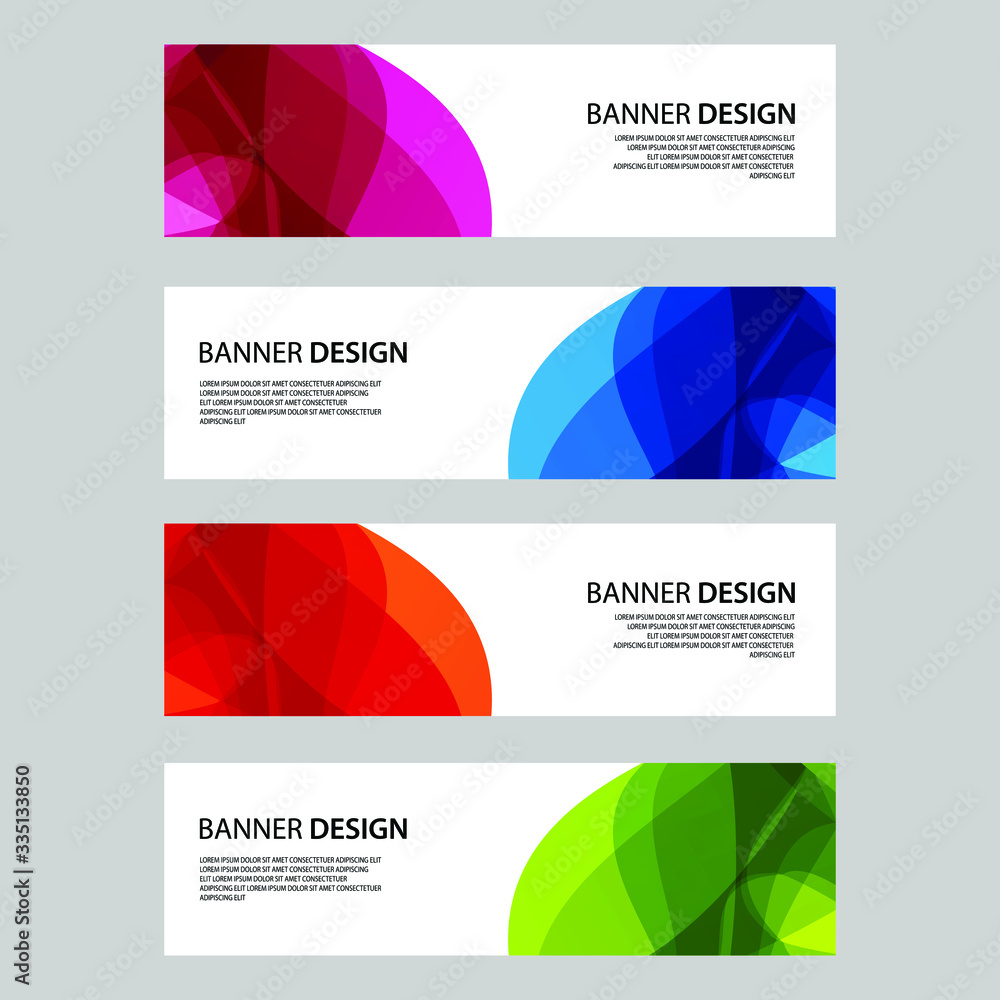 Fototapeta premium Vector Abstract banner web template