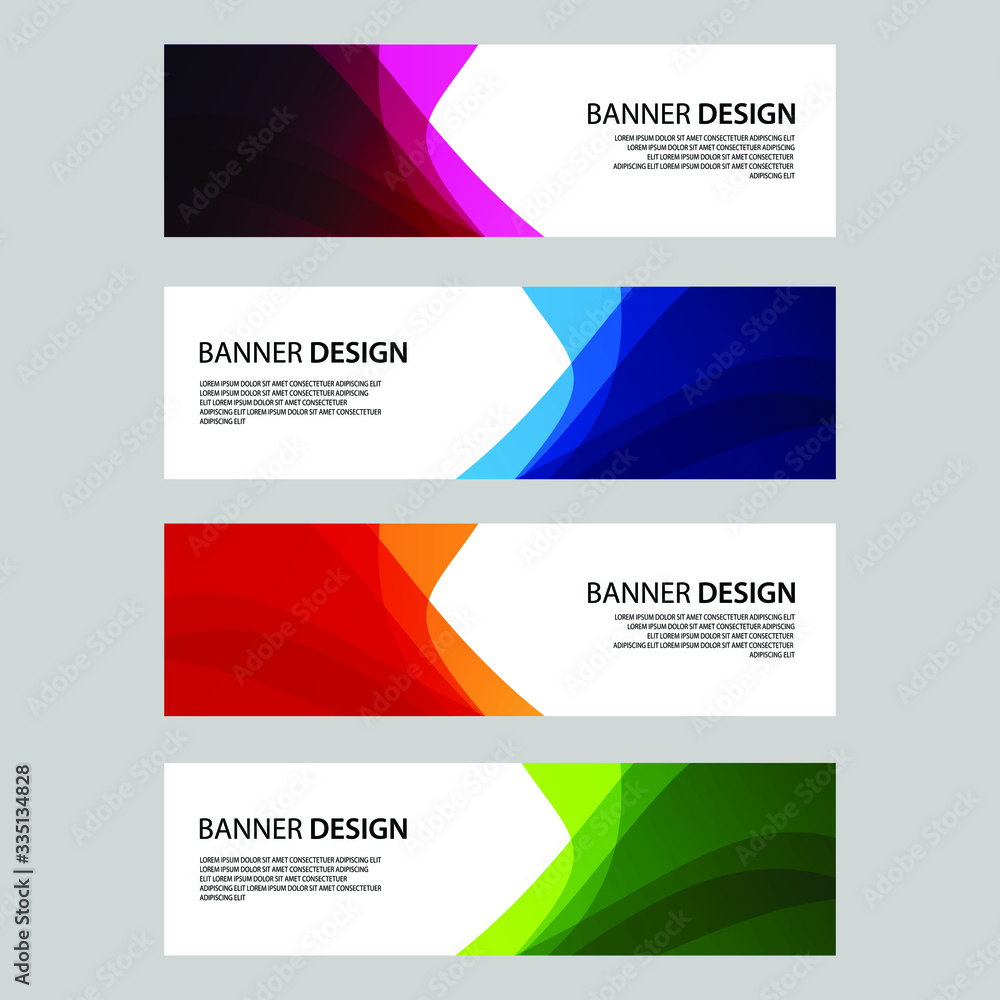 Fototapeta premium Vector Abstract banner web template
