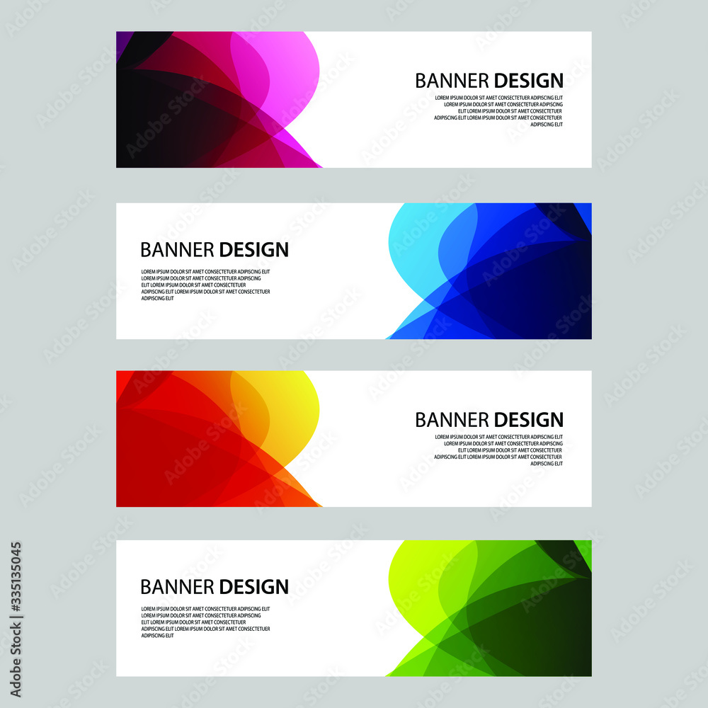 Fototapeta premium Vector Abstract banner web template