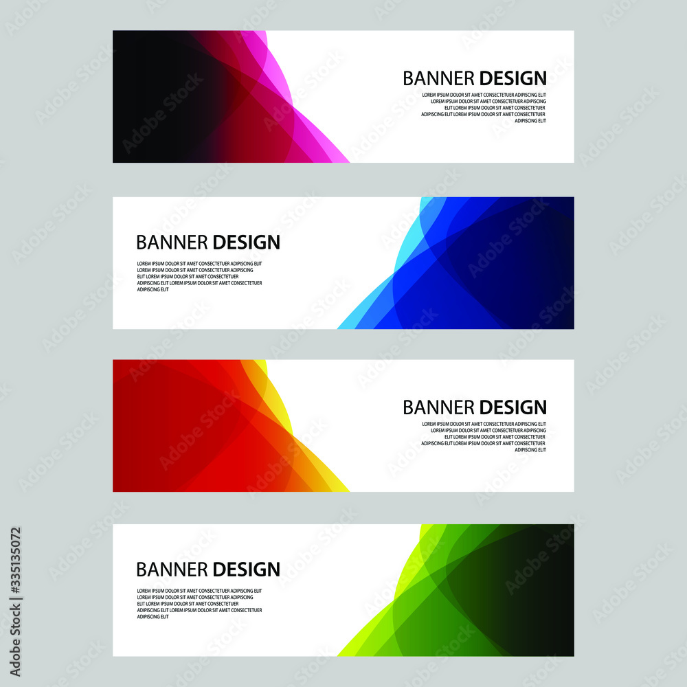 Naklejka premium Vector Abstract banner web template
