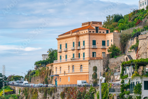 colorful houses on the slopes of the Amalfi coast, Italy © k_samurkas