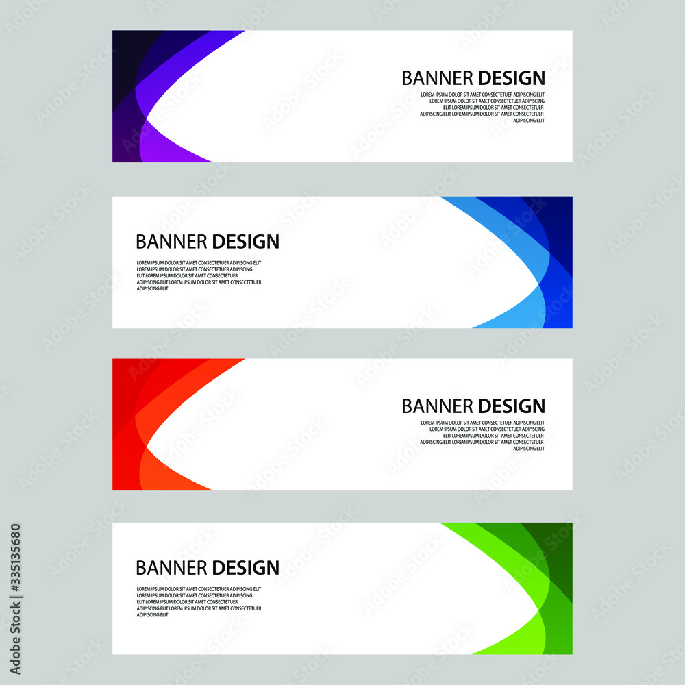 Naklejka premium Vector Abstract banner web template