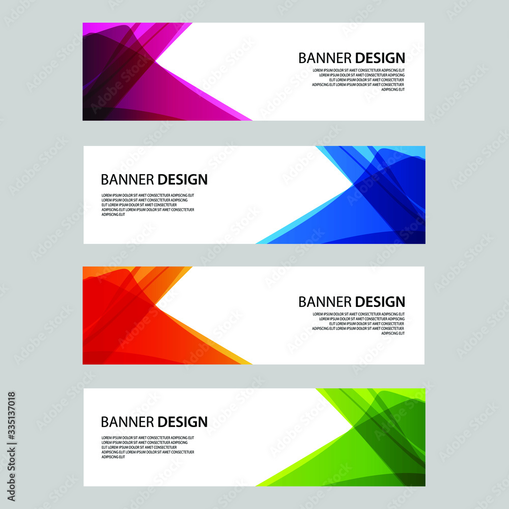 Naklejka premium Vector Abstract banner web template