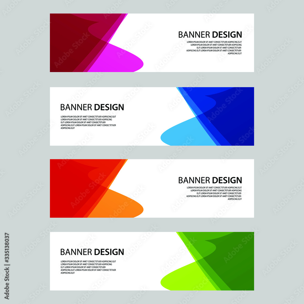 Fototapeta premium Vector Abstract banner web template