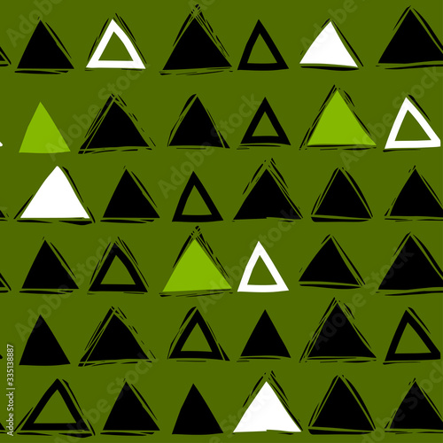 seamless abstract pattern with triangles