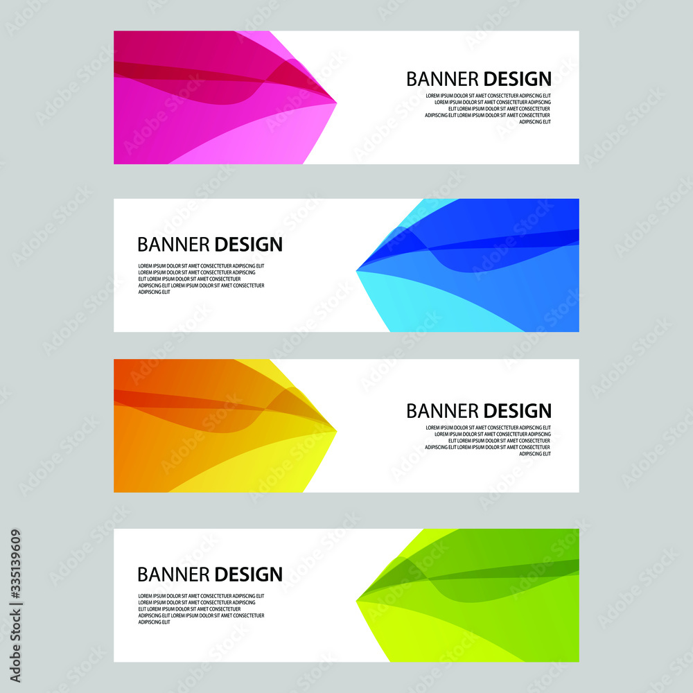Fototapeta premium Vector Abstract banner web template