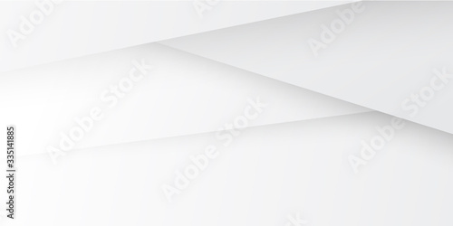 Gray white abstract background illustration with 3D layered shape for presentation. Vector illustration design for presentation, banner, cover, web, flyer, card, poster, wallpaper, texture, slide, ppt