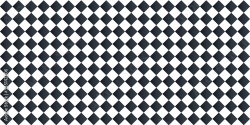 Background with monochrome black and white square texture. Square pattern template 