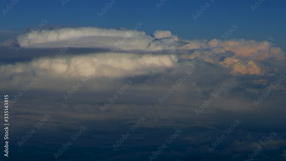 Aerial view clouds from above in sky space with different shapes Aerial view clouds from above in sky space with different shapes