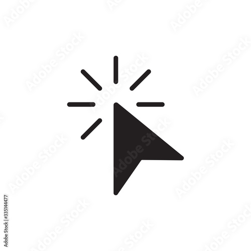 Cursor icon. Cursor pointer, clicking icon. Mouse symbol for your web site design, app, UI. Vector illustration, EPS10.