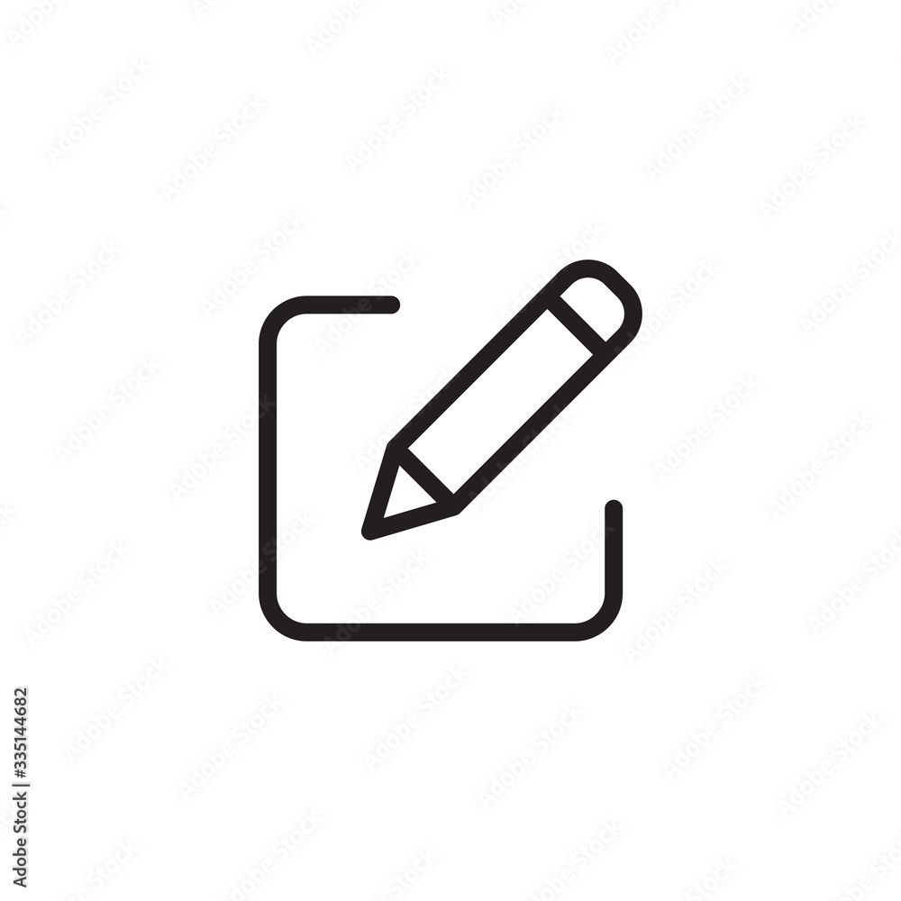 Edit Icon. Pencil icon. Document edit line icon for mobile concept and web design. Trendy Flat style for graphic design, UI. EPS10. Vector illustration Edit Icon. Pencil icon. Document edit line icon for mobile concept and web design. Trendy Flat style for graphic design, UI. EPS10. Vector illustration