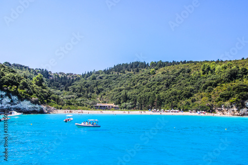 Paxos, Antipaxos islands beaches, waterfront, sea, bay, Greece
