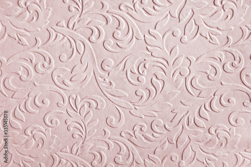 Beautiful handmade blush pink natural paper. Structured texture background can be used for background or wall paper. Natural Luxury.