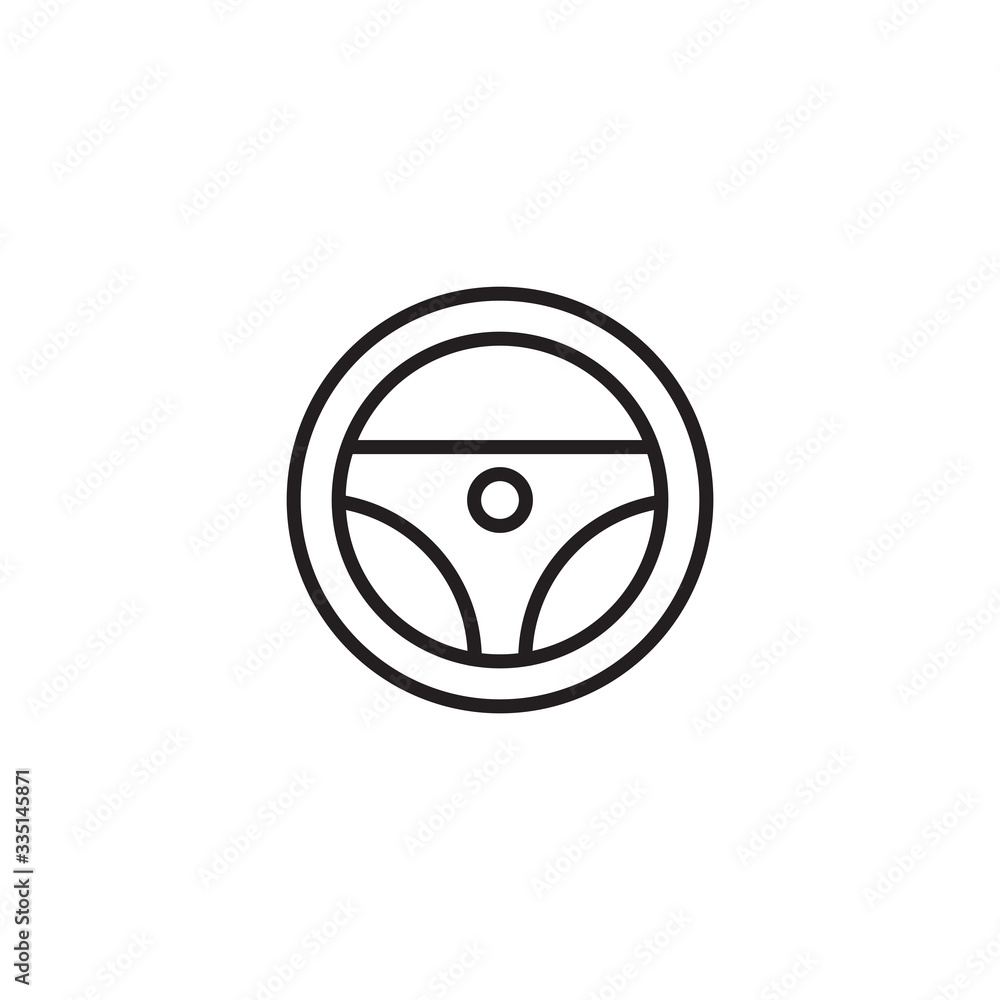 Car wheel vector icon. Steering wheel sign. Wheel icon Trendy Flat style for graphic design, Web site, UI. EPS10. - Vector illustration Car wheel vector icon. Steering wheel sign. Wheel icon Trendy Flat style for graphic design, Web site, UI. EPS10. - Vector illustration