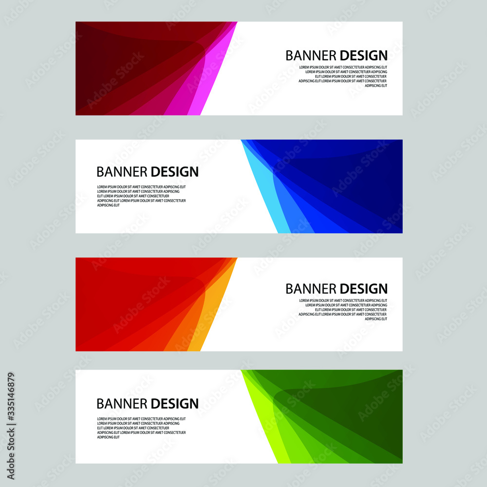 Fototapeta premium Vector Abstract banner web template