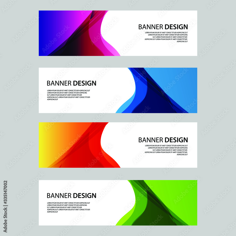 Fototapeta premium Vector Abstract banner web template