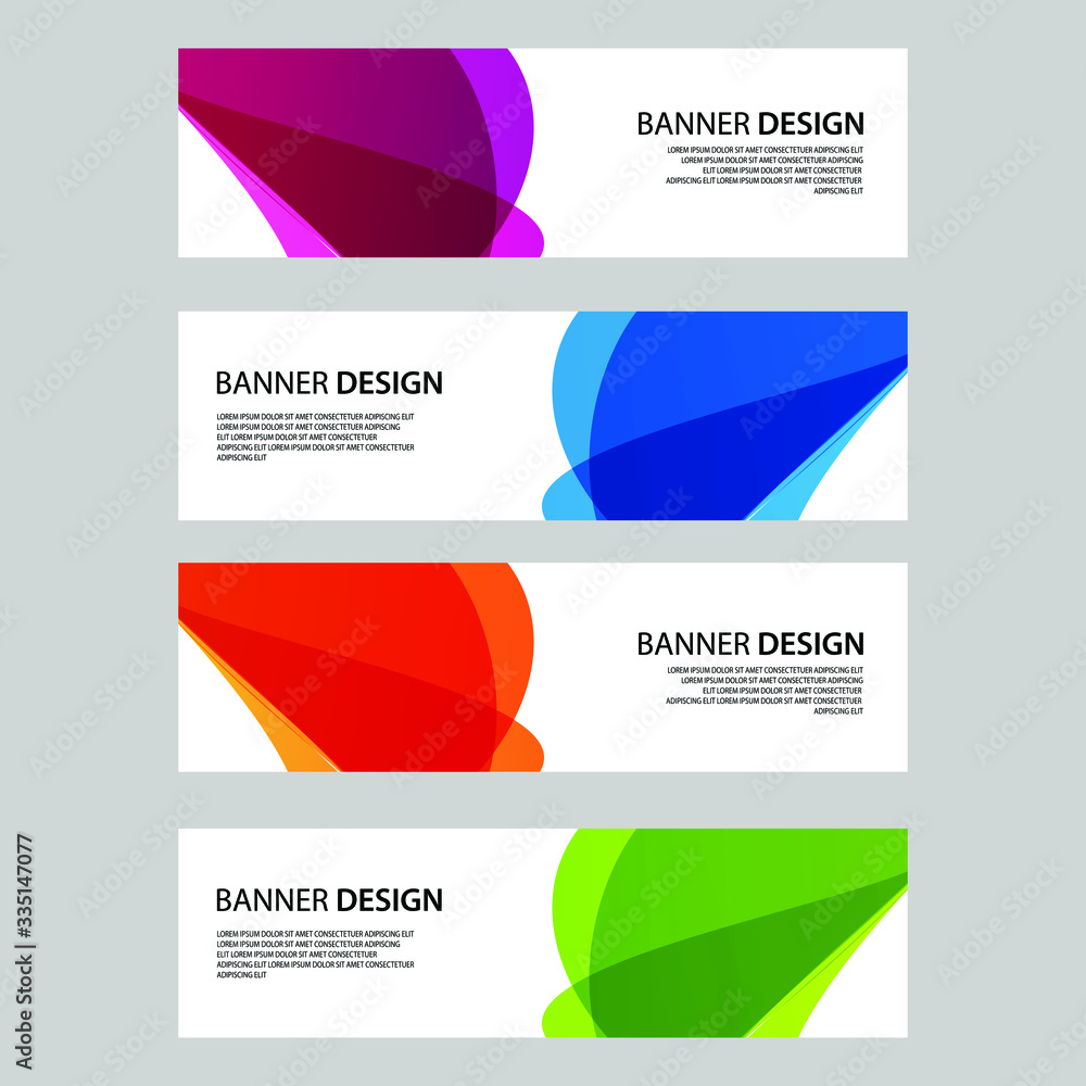 Fototapeta premium Vector Abstract banner web template