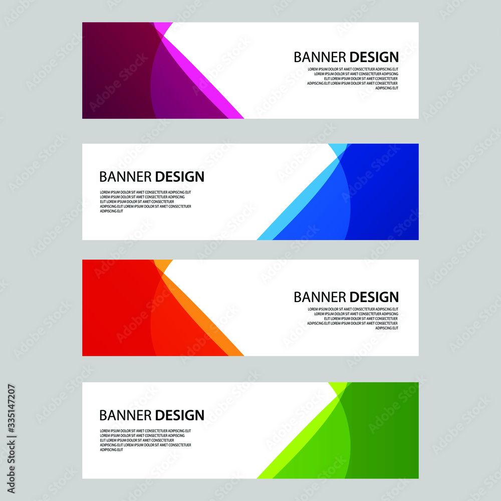 Naklejka premium Vector Abstract banner web template