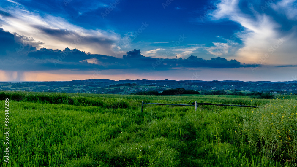 Farmlands in southern Poland 