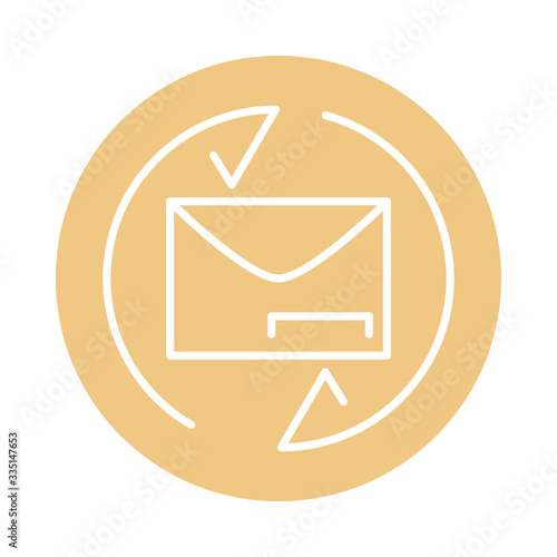 mail envelope letter service cargo shipping delivery block style icon