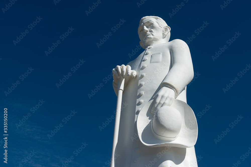 Statue of Padre Cicero, Juazeiro do Norte, Ceara, Brazil on May 3, 2016. He was a Brazilian Catholic priest, very popular and beloved among the people of northeastern Brazil Statue of Padre Cicero, Juazeiro do Norte, Ceara, Brazil on May 3, 2016. He was a Brazilian Catholic priest, very popular and beloved among the people of northeastern Brazil