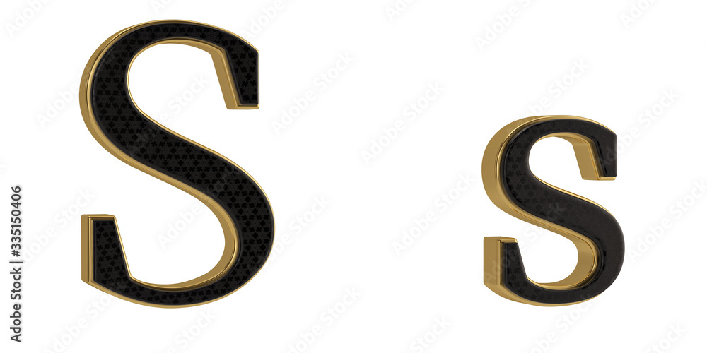 Luxury golden alphabet isolated on white background. 3D illustration. Luxury golden alphabet isolated on white background. 3D illustration.
