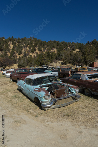 Parking of old cars