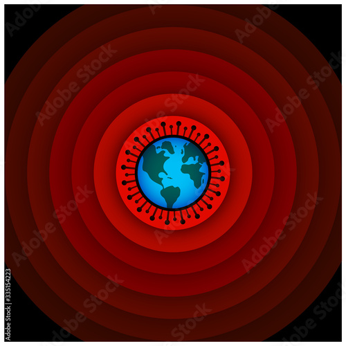 Coronavirus COVID-19 outbreak and coronaviruses influenza background. Stop coronavirus 2019-nCoV. Pandemic medical health risk in the world, immunology, virology, epidemiology concept. 