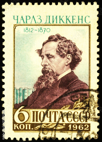 Famous English writer Charles Dickens photo