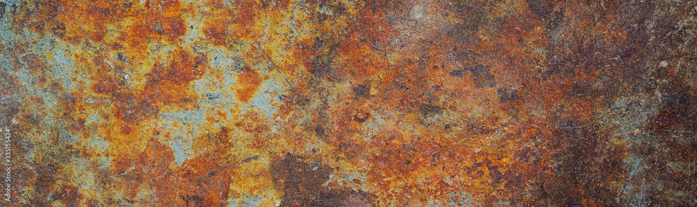 Rust metal texture with different colors for background