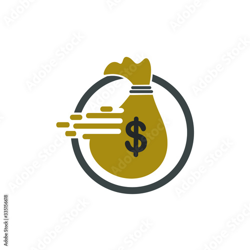 Fast money illustration clipart icon vector