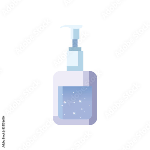 Soap dispenser flat style icon vector design